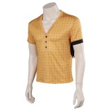 2023 Costume de cosplay de chemise jaune Roronoa Zoro pour Halloween et carnaval
