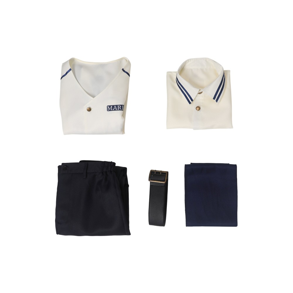 One Piece 2023 Navy Long Sleeved Suit Cosplay Costume Halloween Carnival Outfit