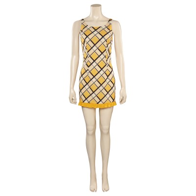 2023 Nami Robe Jaune Imprimée Costume Cosplay Tenue Halloween Carnaval