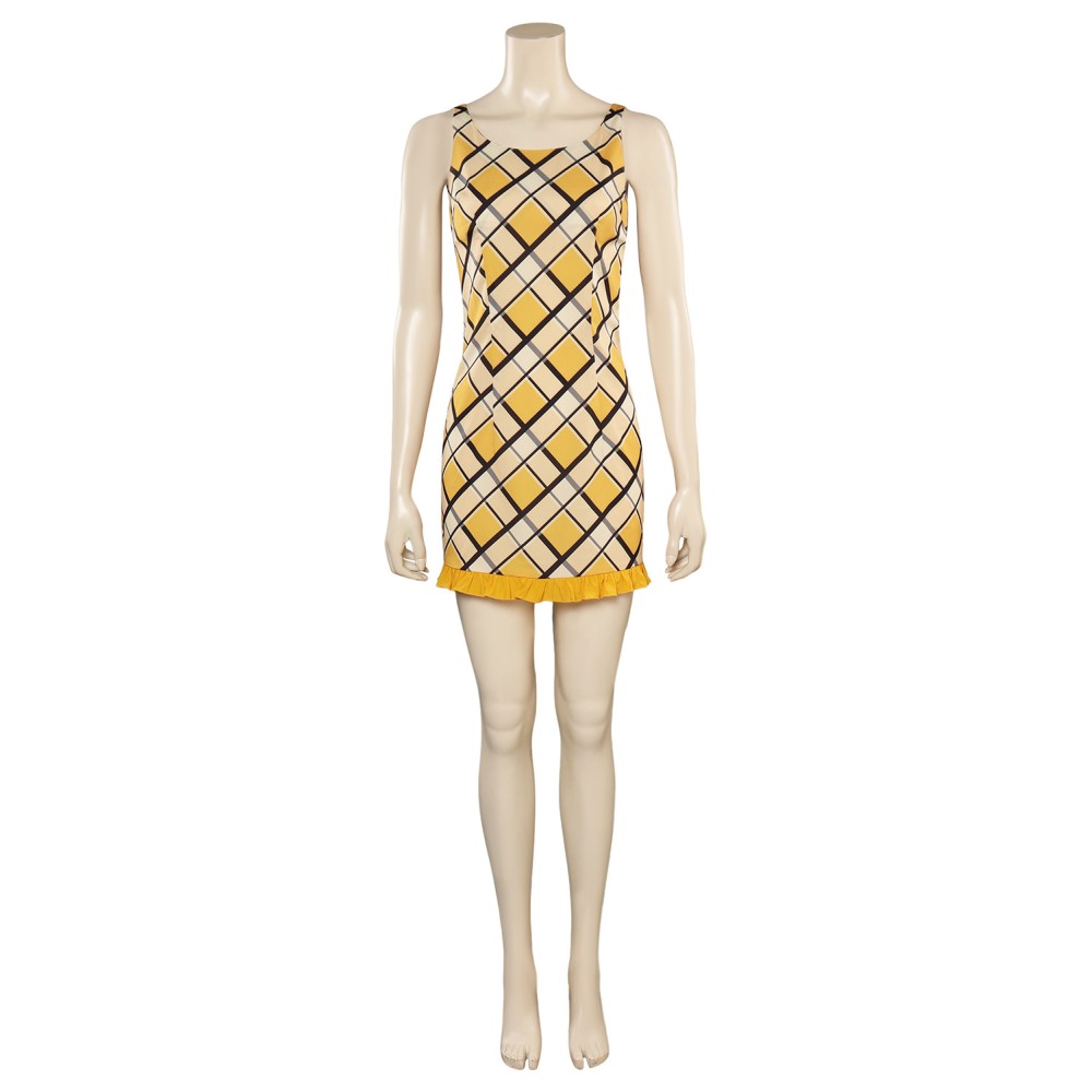 2023 Nami Robe Jaune Imprimée Costume Cosplay Tenue Halloween Carnaval