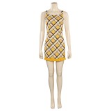 2023 Nami Robe Jaune Imprimée Costume Cosplay Tenue Halloween Carnaval