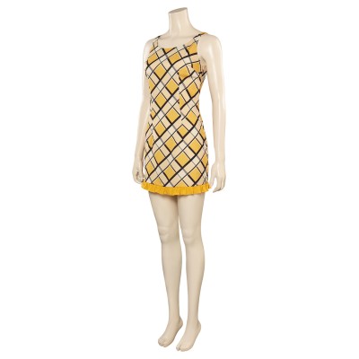 2023 Nami Robe Jaune Imprimée Costume Cosplay Tenue Halloween Carnaval