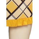 2023 Nami Robe Jaune Imprimée Costume Cosplay Tenue Halloween Carnaval