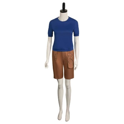 One Piece 2023 Nami Blue Suit Cosplay Costume Halloween Carnival Outfit