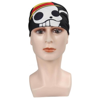 One Piece 2023 Luffy Skull Kerchief Accessoires Costume Cosplay Halloween Carnaval