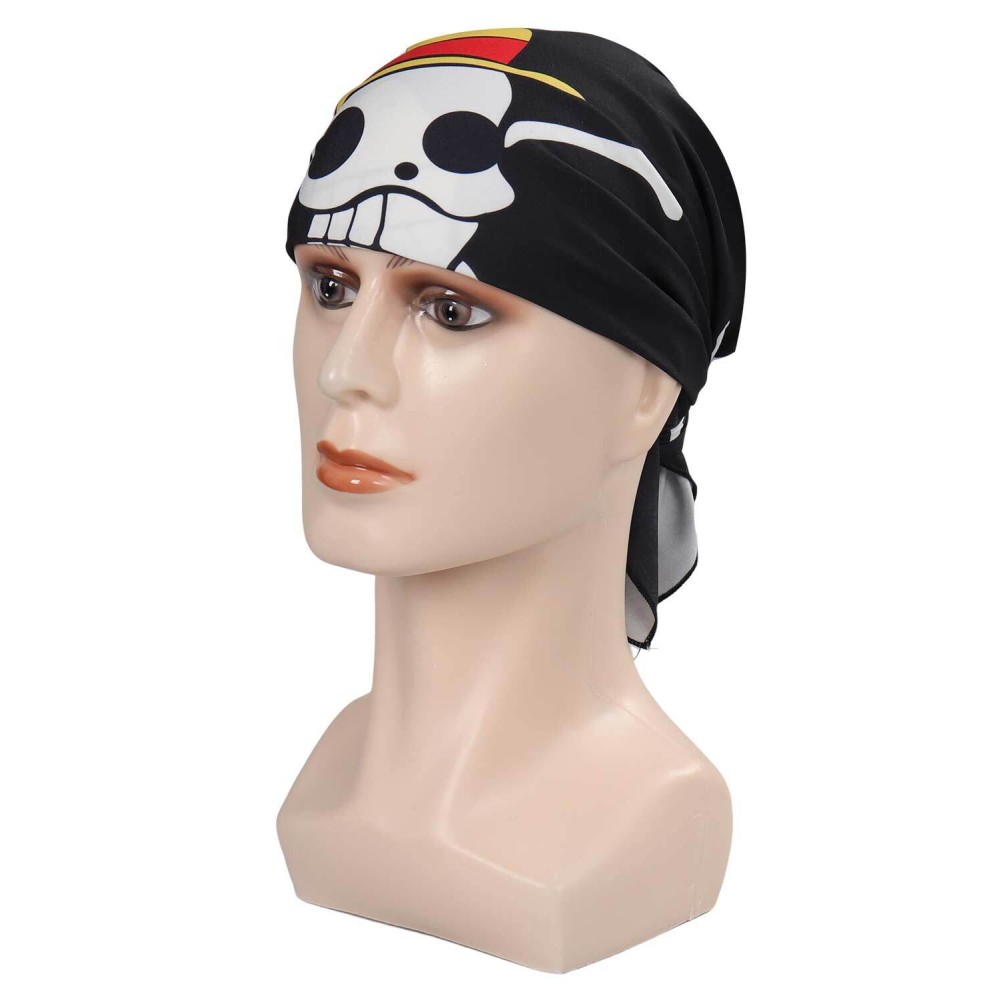 One Piece 2023 Luffy Skull Kerchief Accessories Cosplay Costume Halloween Carnival