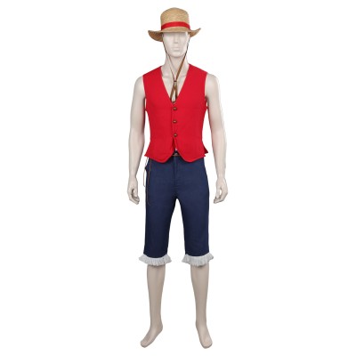 2023 Costume de Cosplay Luffy pour Enfants Kids - Tenue de Carnaval Halloween