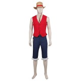 2023 Costume de Cosplay Luffy pour Enfants Kids - Tenue de Carnaval Halloween