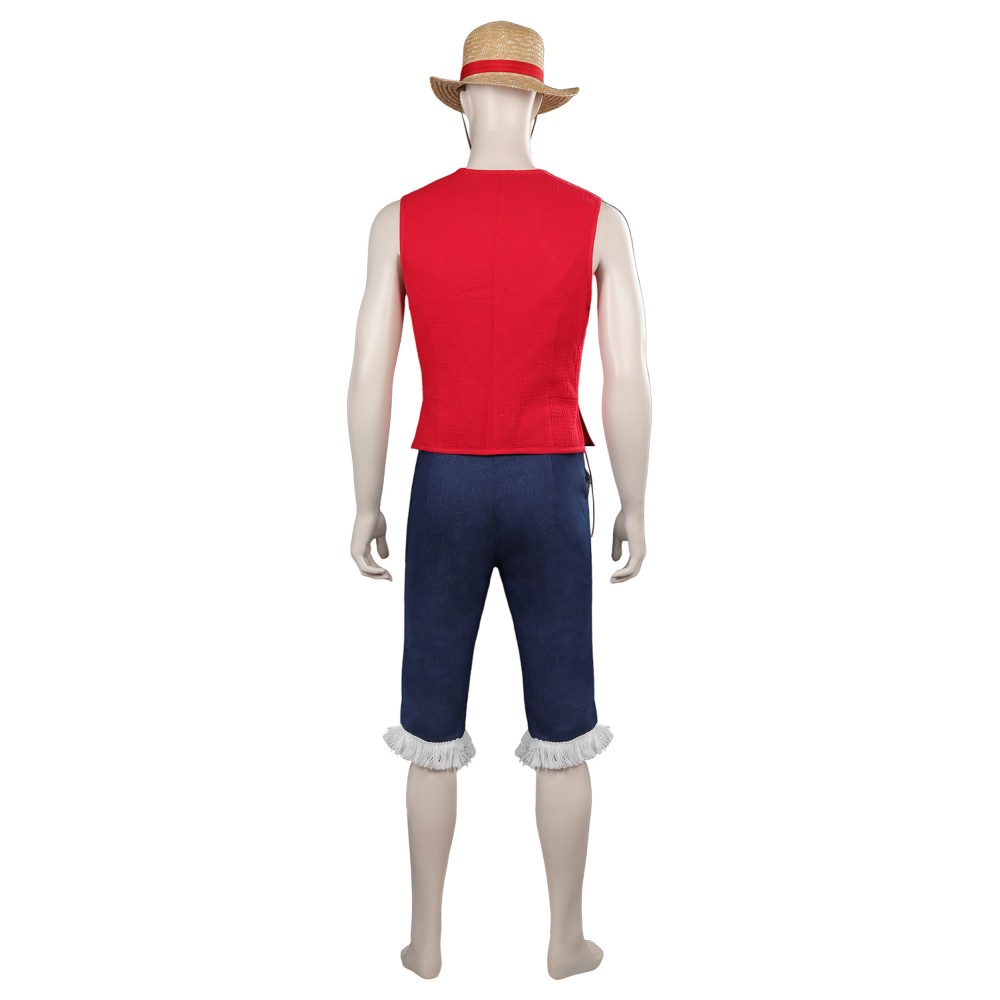 2023 Costume de Cosplay Luffy pour Enfants Kids - Tenue de Carnaval Halloween