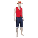 2023 Costume de Cosplay Luffy pour Enfants Kids - Tenue de Carnaval Halloween