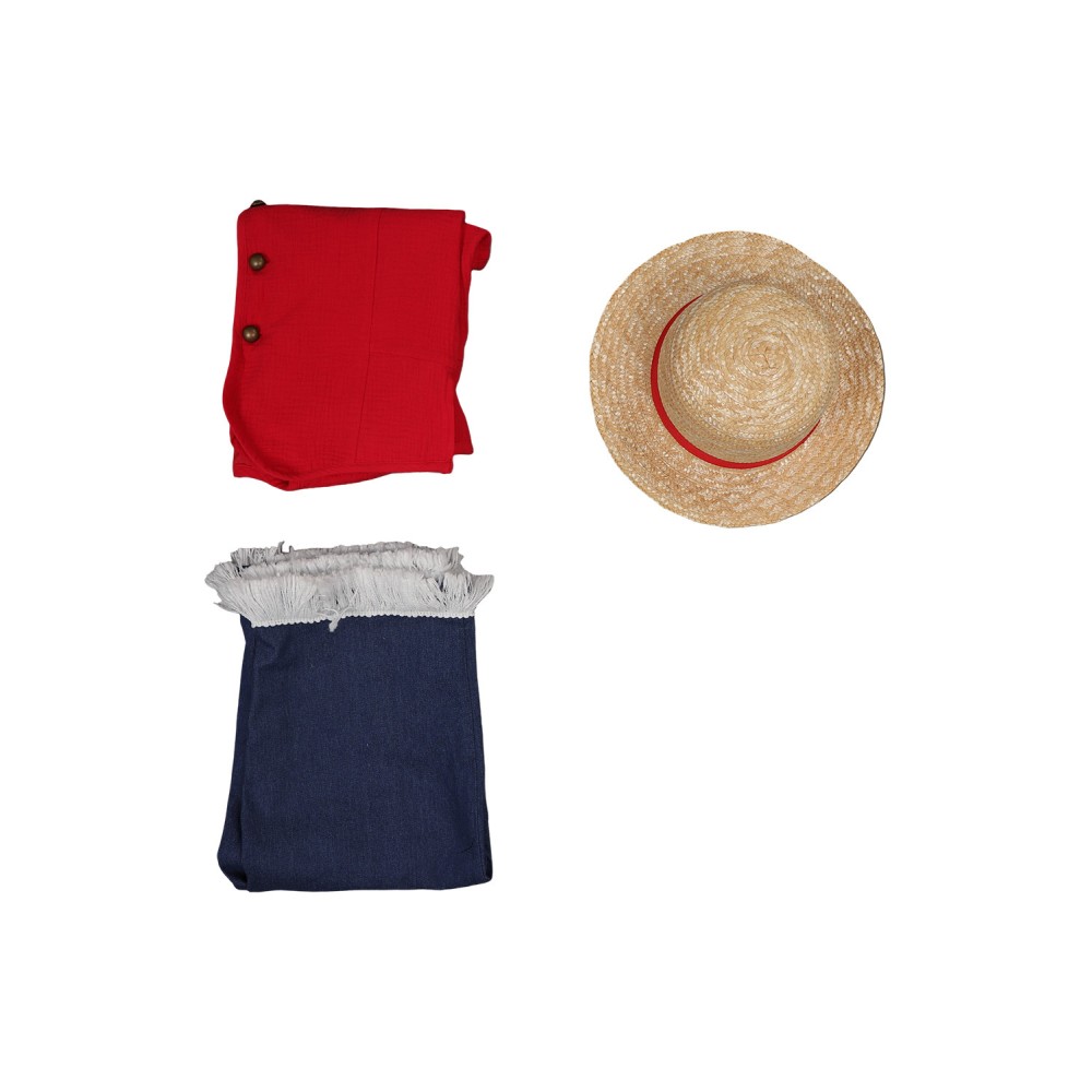 2023 Costume de Cosplay Luffy pour Enfants Kids - Tenue de Carnaval Halloween