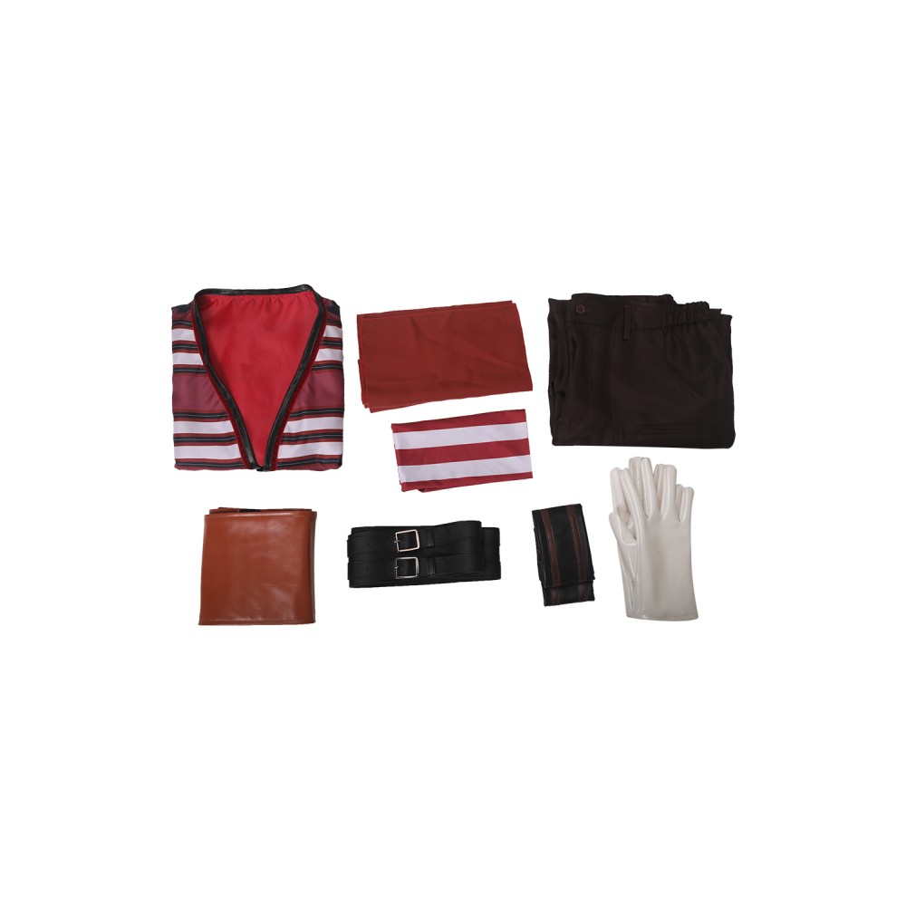 2023 Buggy Striped Suit Cosplay Costume Halloween Carnival Outfit