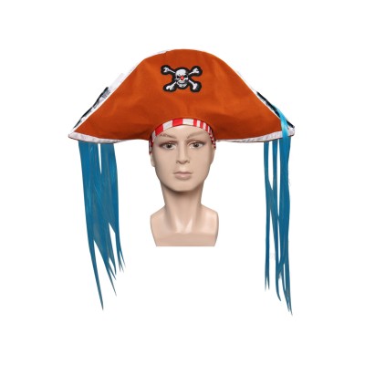 2023 Buggy Pirate Hat Cap Headgear Accessories Cosplay Costume Halloween Carnival