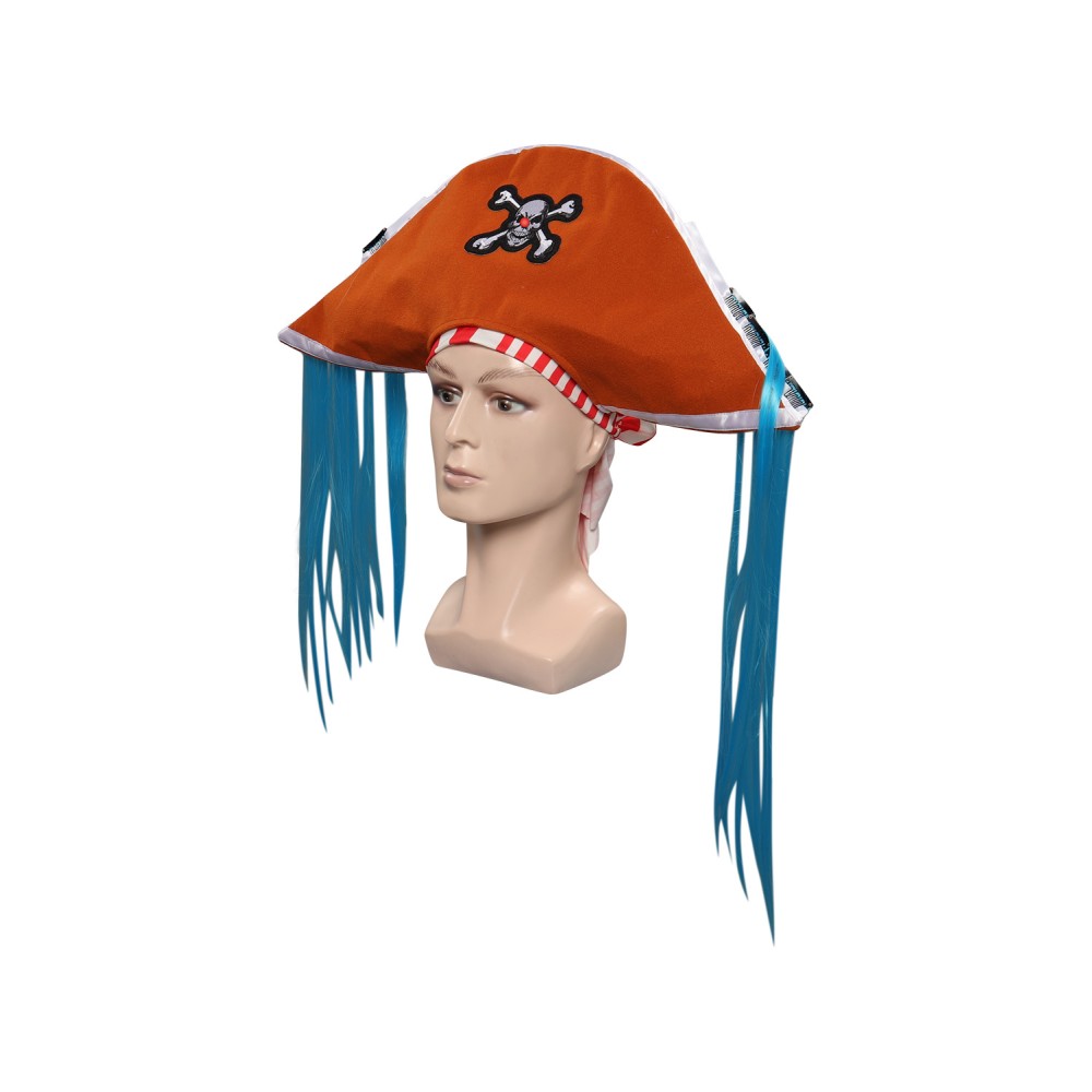 2023 Buggy Pirate Hat Cap Headgear Accessories Cosplay Costume Halloween Carnival