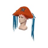 2023 Buggy Pirate Hat Cap Headgear Accessories Cosplay Costume Halloween Carnival