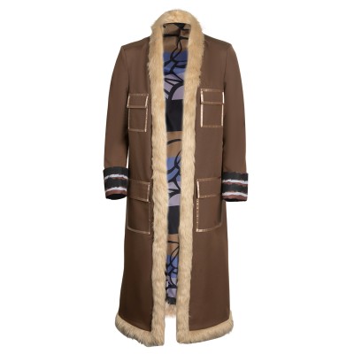 2023 Buggy Brown Coat Suit Cosplay Costume Halloween Carnival Outfit