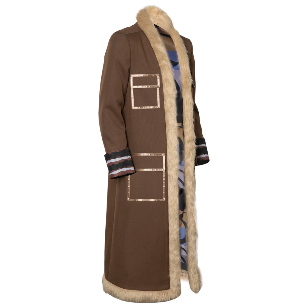 2023 Buggy Brown Coat Suit Cosplay Costume Halloween Carnival Outfit