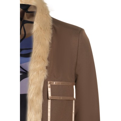 2023 Buggy Brown Coat Suit Cosplay Costume Halloween Carnival Outfit