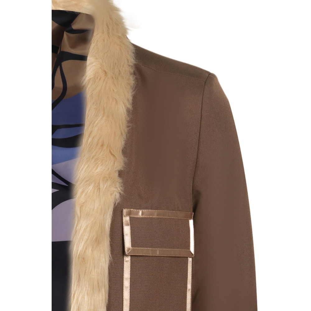 2023 Buggy Brown Coat Suit Cosplay Costume Halloween Carnival Outfit