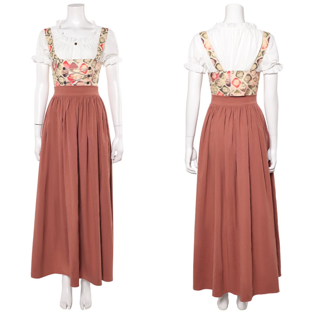 Oktoberfest 1900 Maria Hoflinger Women Bavaria Dress Party Cosplay Costume Halloween Carnival