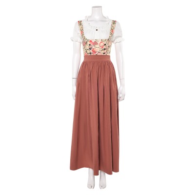 Oktoberfest 1900 Maria Hoflinger Women Bavaria Dress Party Cosplay Costume Halloween Carnival