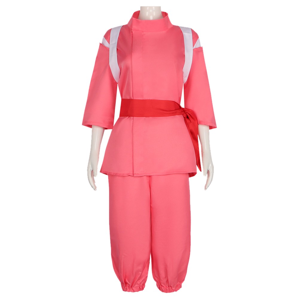Ogino Chihiro Femme Costume de Cosplay Rose Costume de Halloween Carnaval