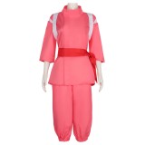 Ogino Chihiro Femme Costume de Cosplay Rose Costume de Halloween Carnaval