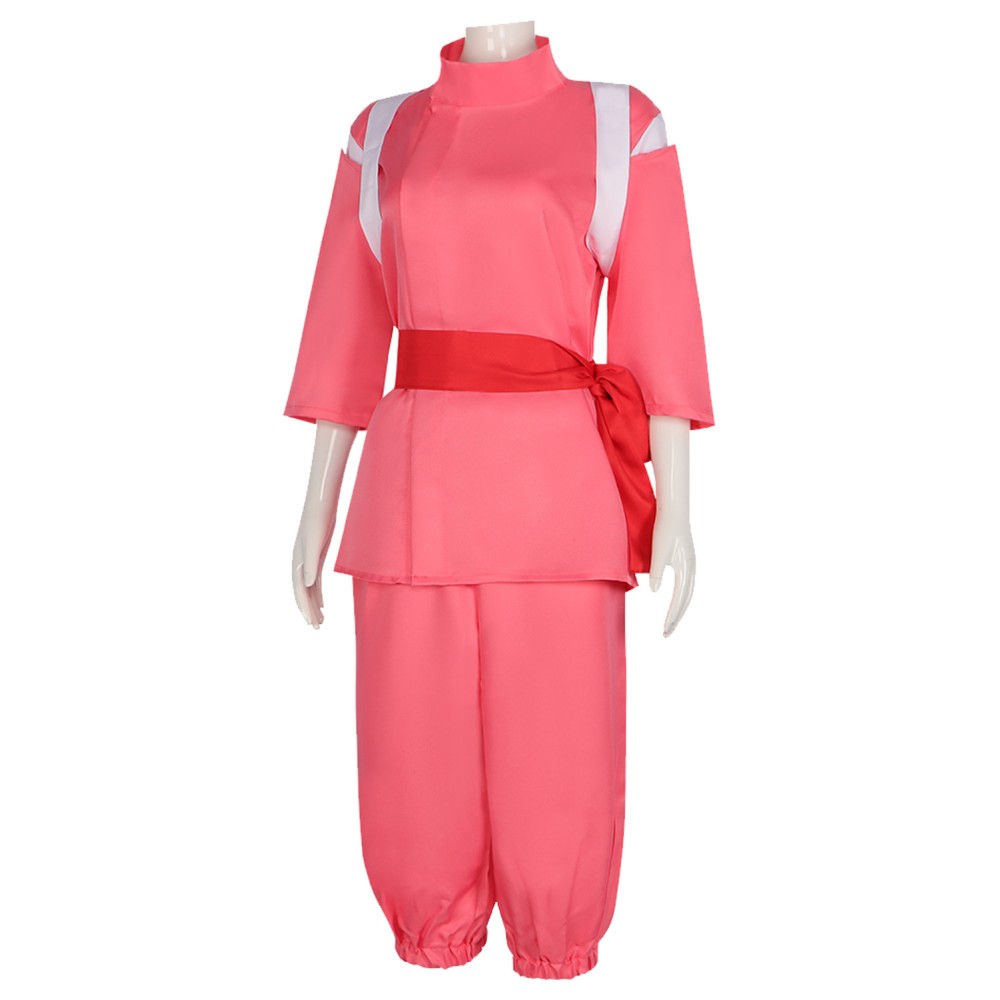 Ogino Chihiro Femme Costume de Cosplay Rose Costume de Halloween Carnaval