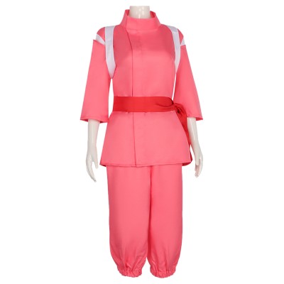 Ogino Chihiro Femme Costume de Cosplay Rose Costume de Halloween Carnaval