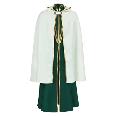 Octopath Traveler Temenos Mistral Green Rope Cosplay Costume Halloween Carnival Outfit