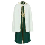 Octopath Traveler Temenos Mistral Green Rope Cosplay Costume Halloween Carnival Outfit