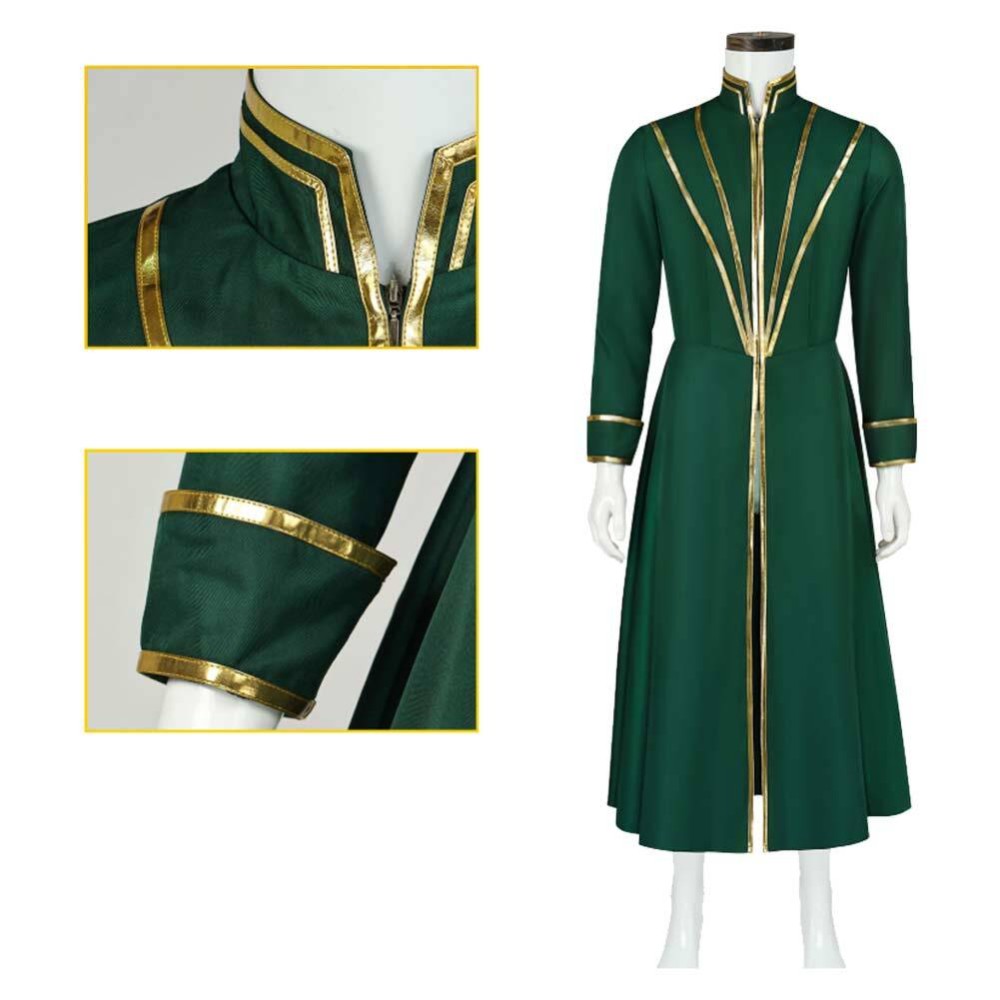Octopath Traveler Temenos Mistral Green Rope Cosplay Costume Halloween Carnival Outfit