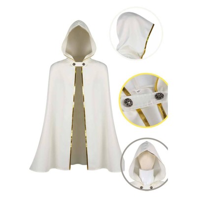 Octopath Traveler Temenos Mistral White Cloak Cosplay Costume Halloween Carnival Outfit