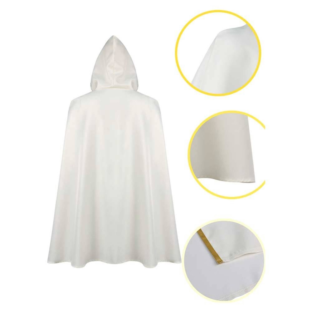 Octopath Traveler Temenos Mistral White Cloak Cosplay Costume Halloween Carnival Outfit