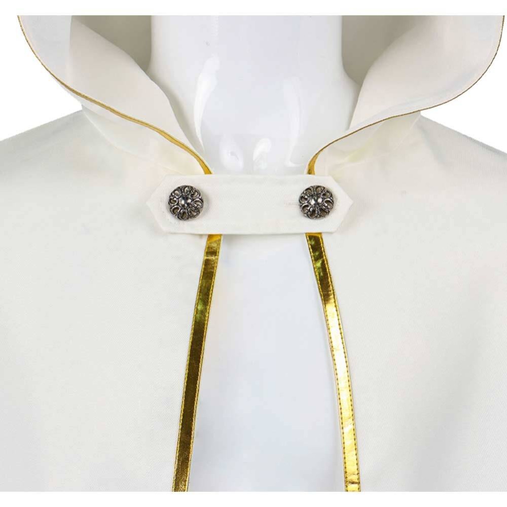 Octopath Traveler Temenos Mistral White Cloak Cosplay Costume Halloween Carnival Outfit