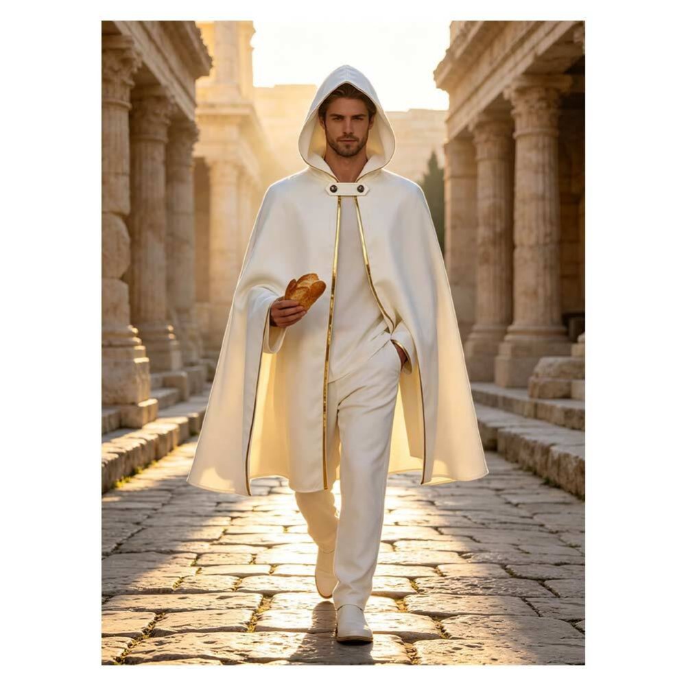 Octopath Traveler Temenos Mistral White Cloak Cosplay Costume Halloween Carnival Outfit