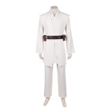 Costume de cosplay blanc d'Obi-Wan Kenobi pour Halloween et carnaval