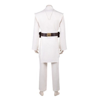 Costume de cosplay blanc d'Obi-Wan Kenobi pour Halloween et carnaval