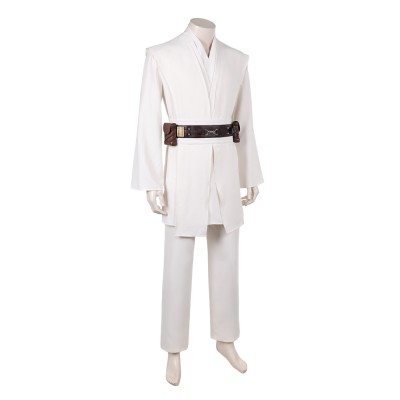 Costume de cosplay blanc d'Obi-Wan Kenobi pour Halloween et carnaval