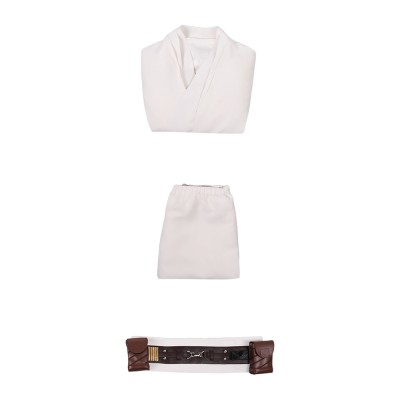 Costume de cosplay blanc d'Obi-Wan Kenobi pour Halloween et carnaval