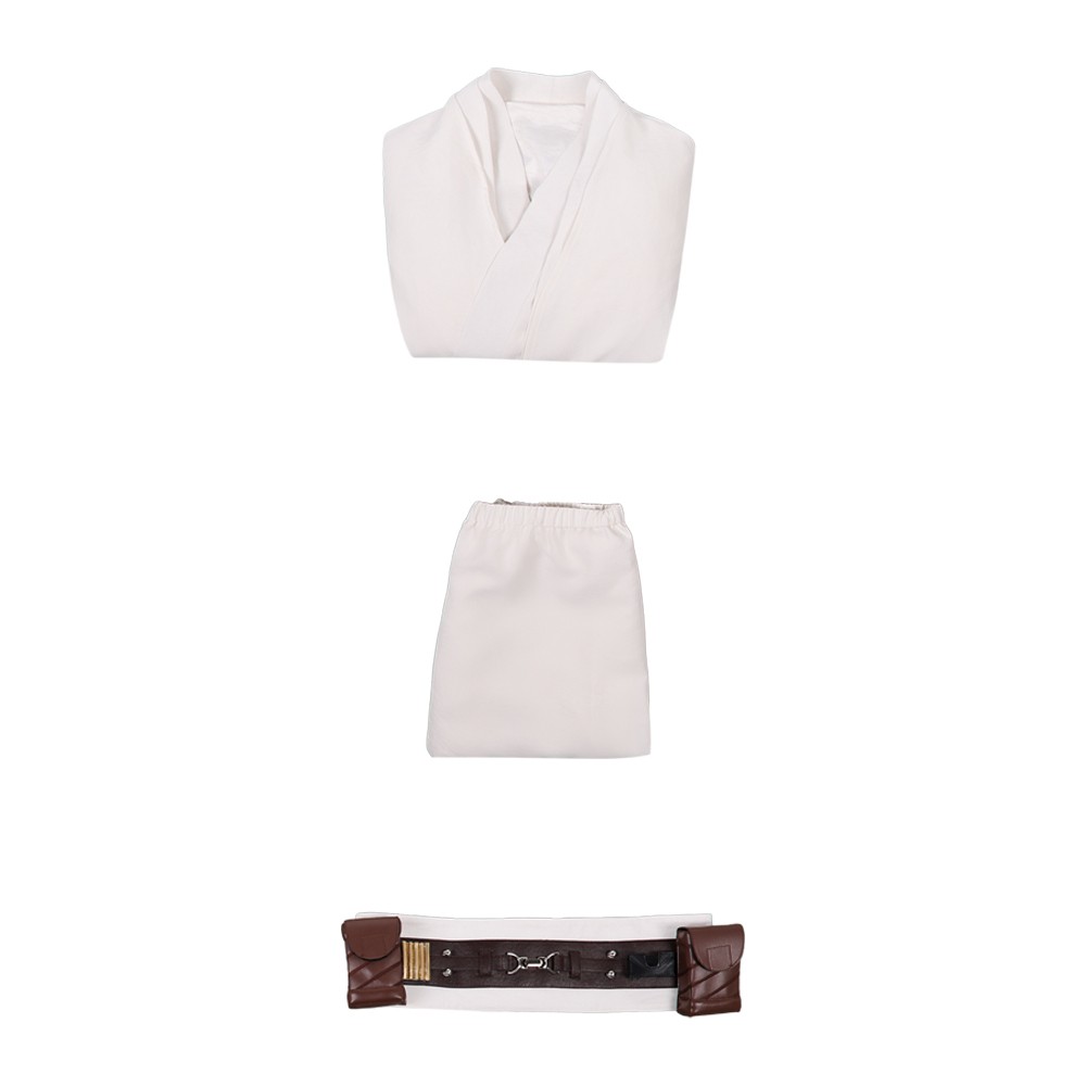 Costume de cosplay blanc d'Obi-Wan Kenobi pour Halloween et carnaval