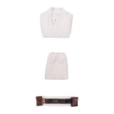 Costume de cosplay blanc d'Obi-Wan Kenobi pour Halloween et carnaval