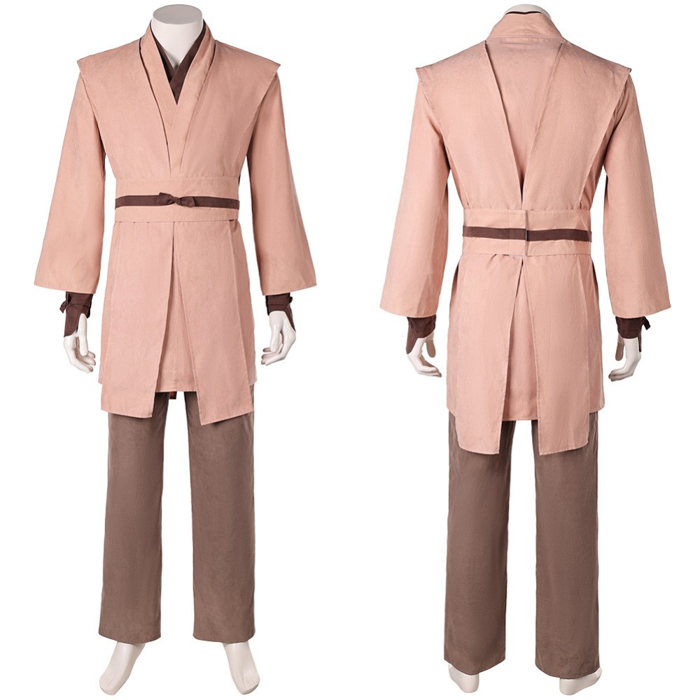 Obi-Wan Kenobi Ensemble de Robe pour Hommes Costume Cosplay Halloween Carnaval