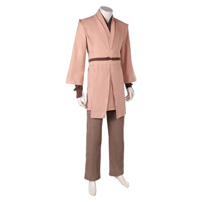 Obi-Wan Kenobi Ensemble de Robe pour Hommes Costume Cosplay Halloween Carnaval