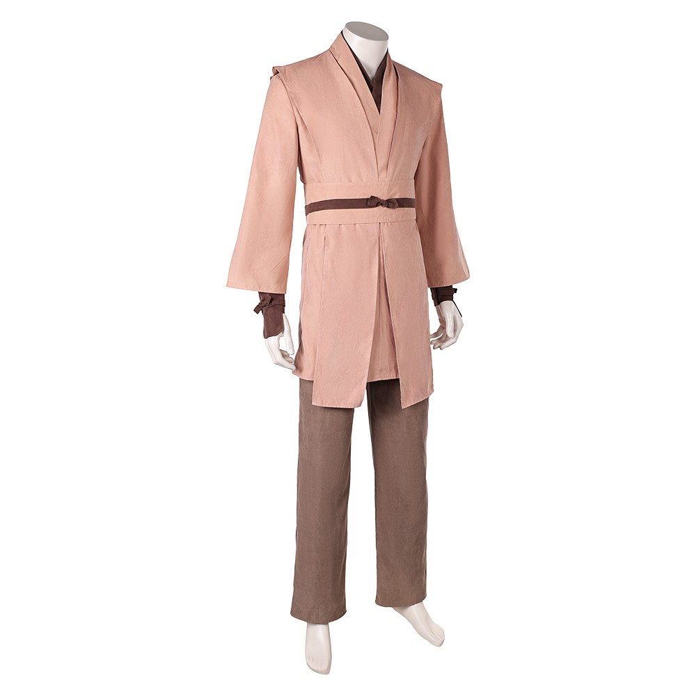 Obi-Wan Kenobi Ensemble de Robe pour Hommes Costume Cosplay Halloween Carnaval