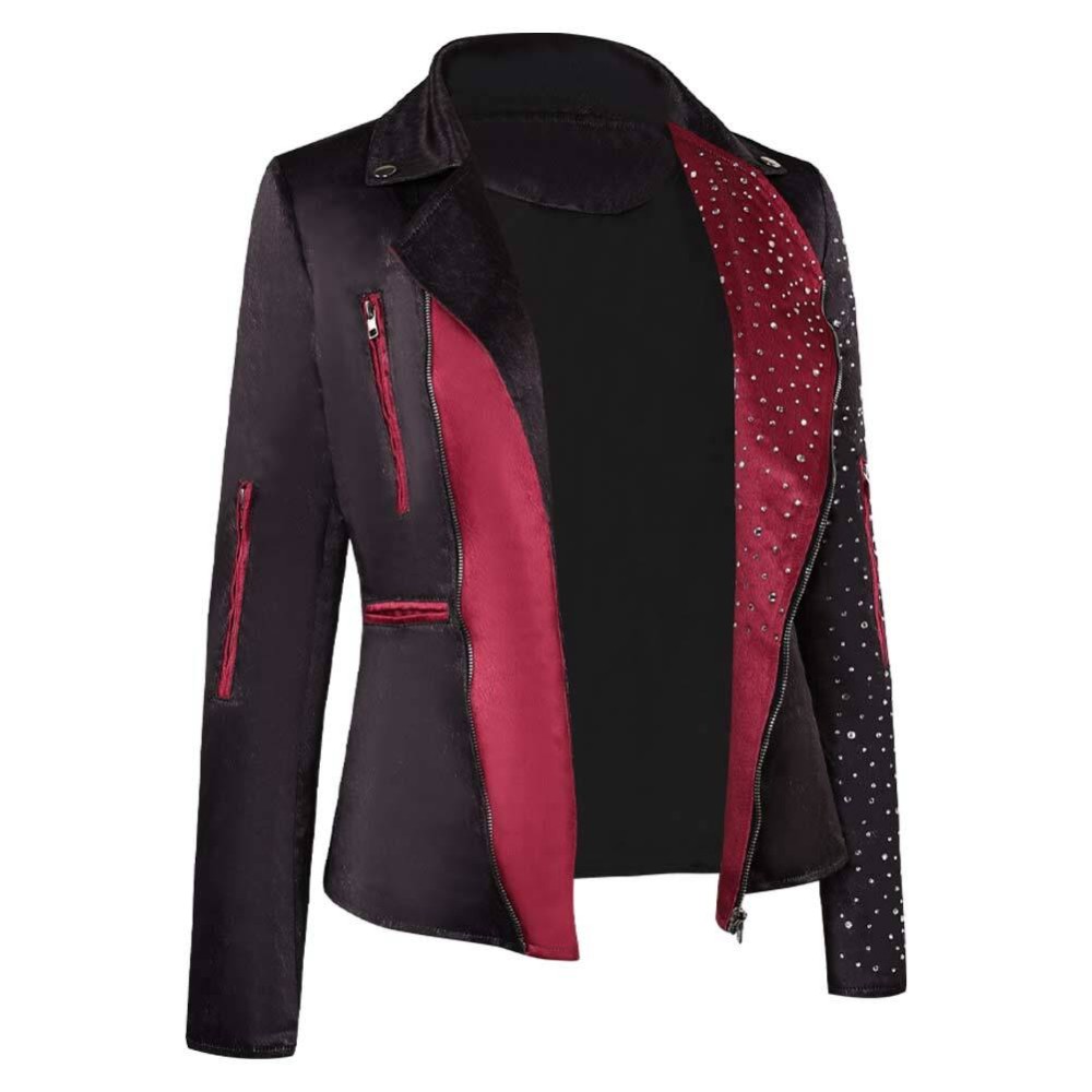 O'Dessa Odessa Black Jacket Cosplay Costume Halloween Carnival Outfit