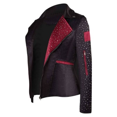 O'Dessa Odessa Black Jacket Cosplay Costume Halloween Carnival Outfit