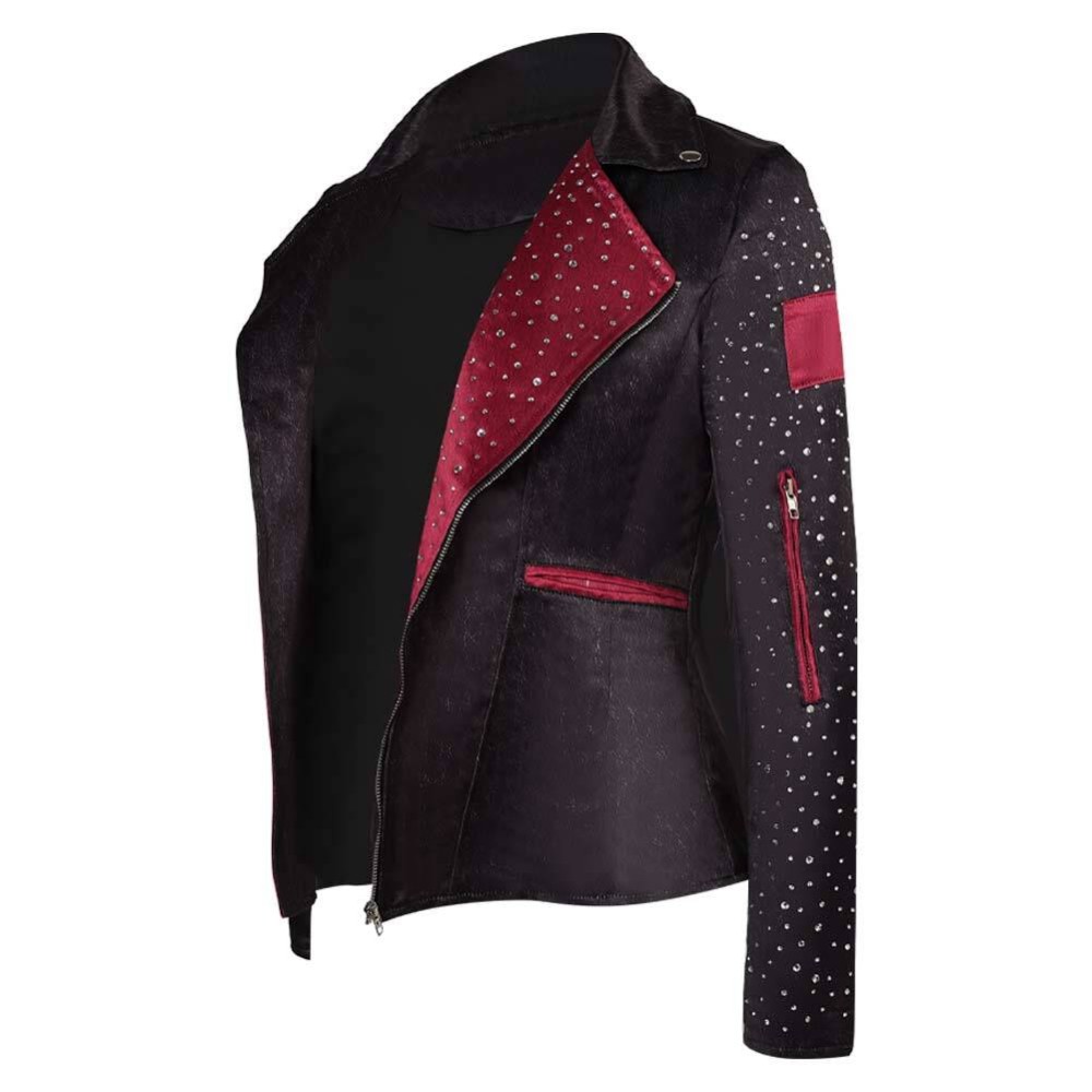 O'Dessa Odessa Black Jacket Cosplay Costume Halloween Carnival Outfit