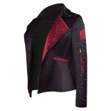 O'Dessa Odessa Black Jacket Cosplay Costume Halloween Carnival Outfit