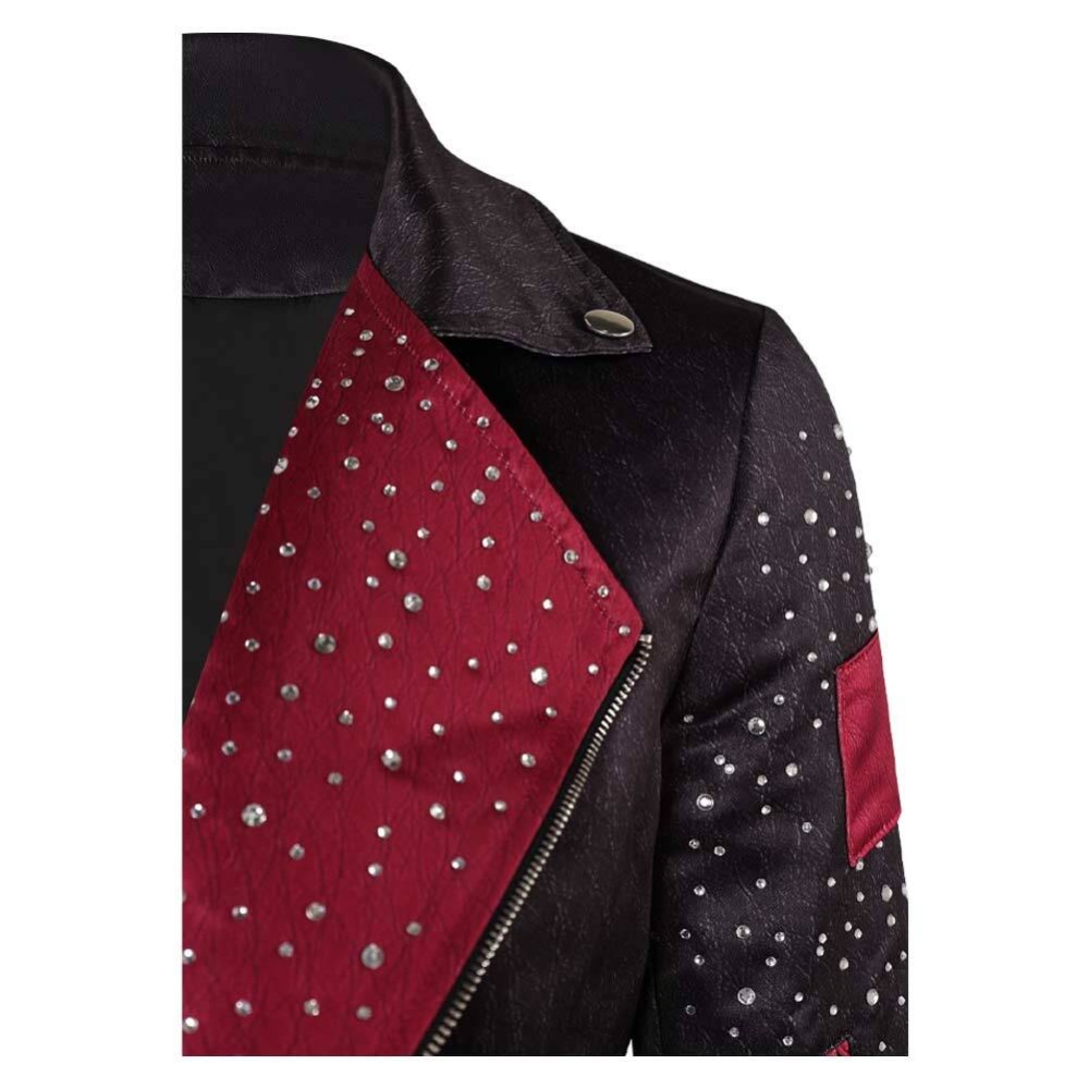 O'Dessa Odessa Black Jacket Cosplay Costume Halloween Carnival Outfit